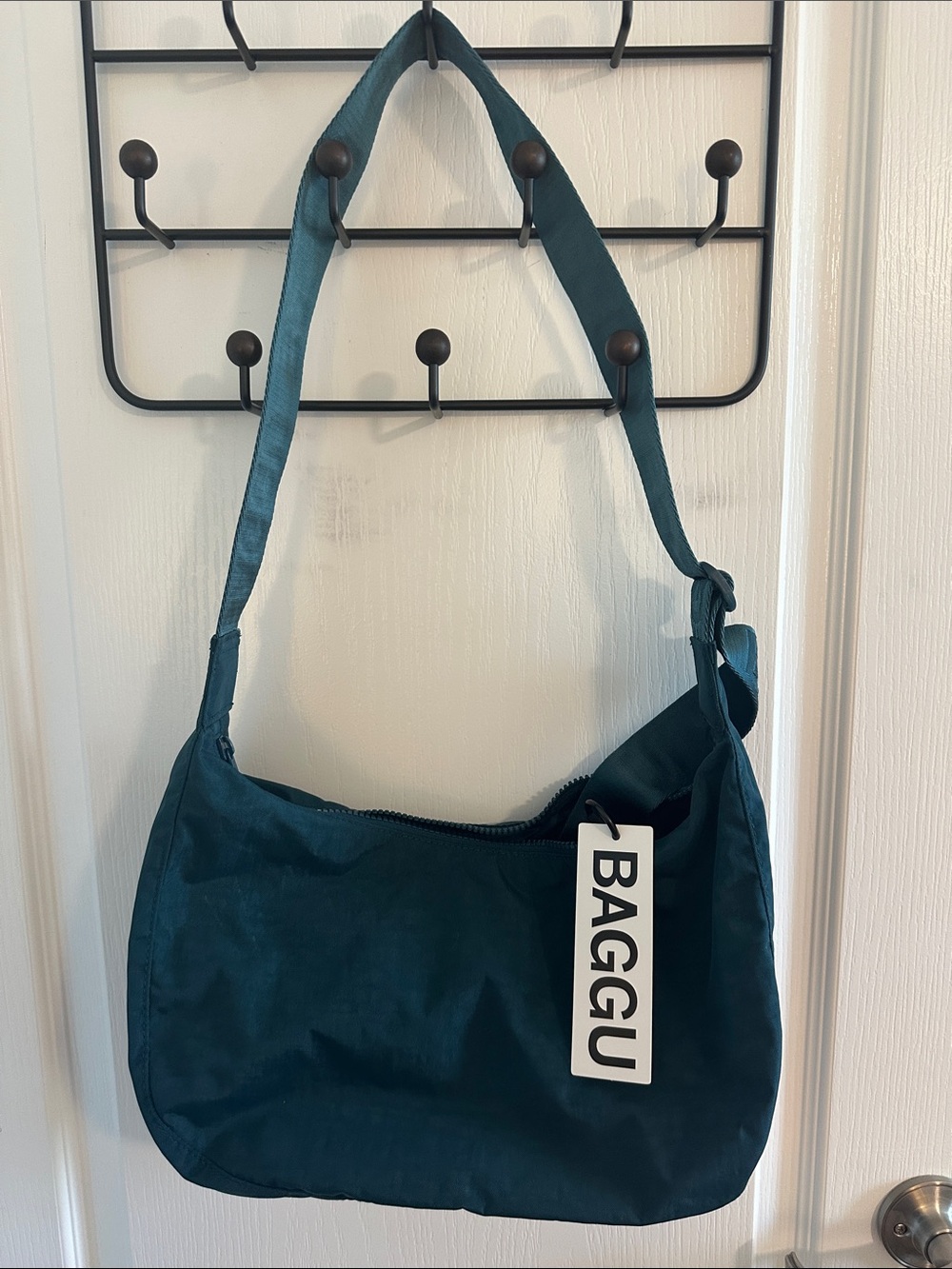 Baggu - Medium Nylon Shoulder Bag in Deep Sea